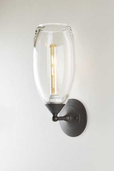 Dune Glass Small Spindle Sconce