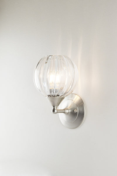 Mirage Glass Small Globe Sconce