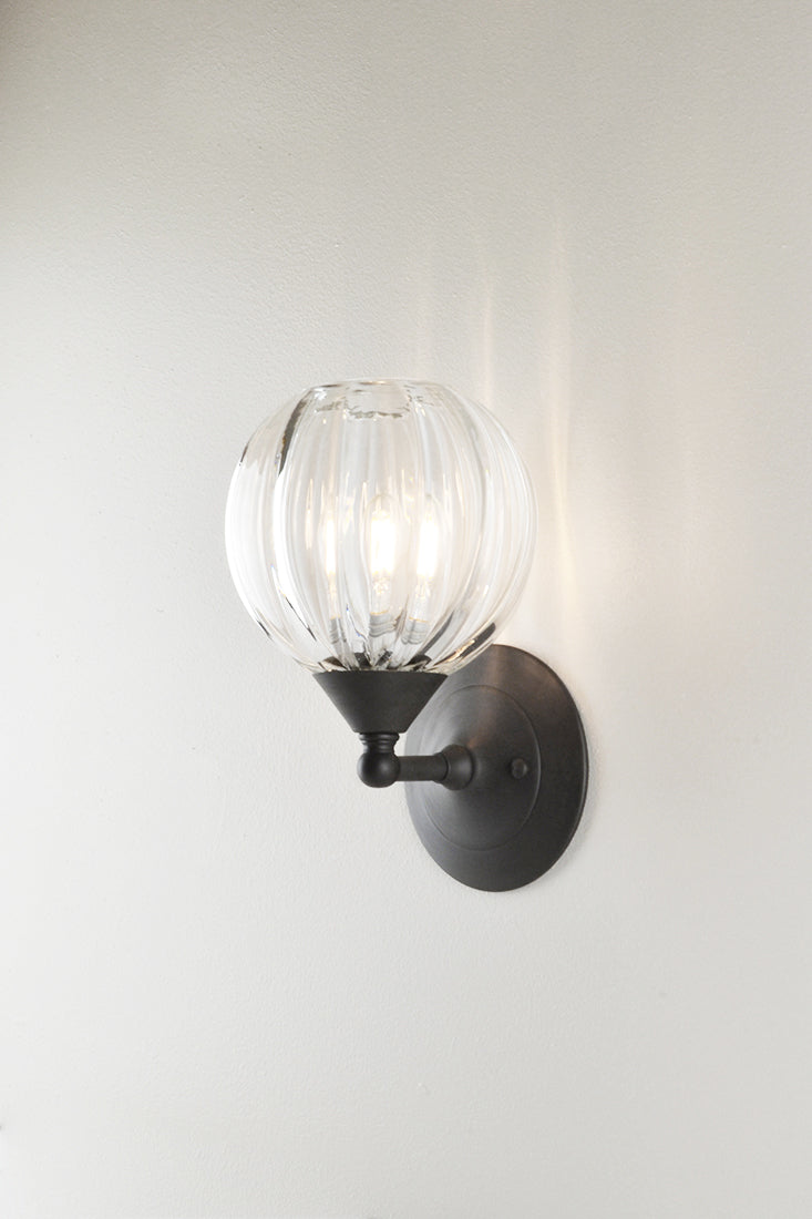 Mirage Glass Small Globe Sconce