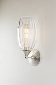 Mirage Glass Small Spindle Sconce