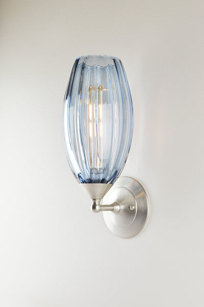 Mirage Glass Small Spindle Sconce