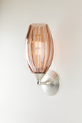 Mirage Glass Small Spindle Sconce