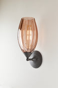 Mirage Glass Small Spindle Sconce