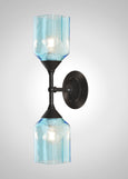 Bottle Glass Linear Double Sconce