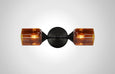 Bottle Glass Linear Double Sconce