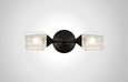 Bottle Glass Linear Double Sconce