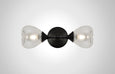 Dune Glass Dewdrop Linear Double Sconce