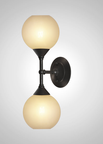 Oasis Glass Linear Double Sconce