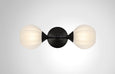 Mirage Glass Small Globe Linear Double Sconce