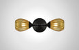 Mirage Glass Small Teardrop Linear Double Sconce