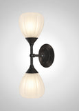 Mirage Glass Small Teardrop Linear Double Sconce