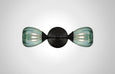 Mirage Glass Small Teardrop Linear Double Sconce