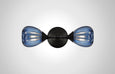 Mirage Glass Small Teardrop Linear Double Sconce