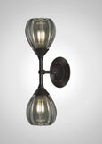Mirage Glass Small Teardrop Linear Double Sconce