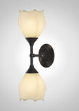 Seaflower Glass Linear Double Sconce
