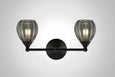 Mirage Glass Small Teardrop Acacia Double Tee Sconce