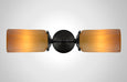 Prairie Glass Spotted Cylinder Linear Double Sconce