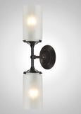 Alpine Glass Linear Double Sconce