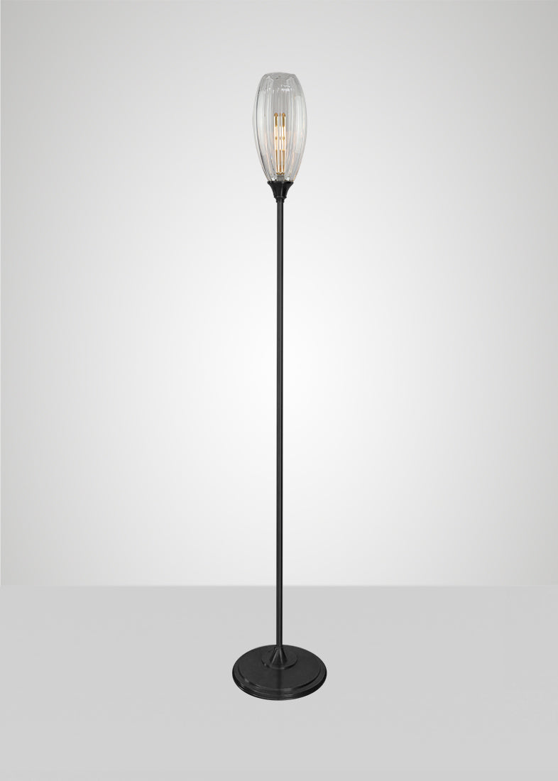 Mirage Glass Large Spindle Floor Lamp