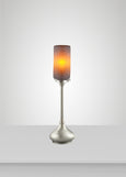 Prairie Glass Spotted Cylinder Acacia Table Lamp