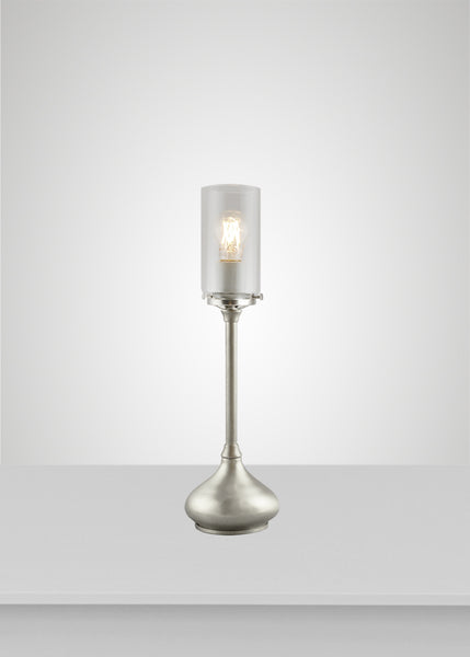 Alpine Glass Acacia Table Lamp