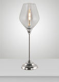 Dune Glass Diamond Acacia Torchiere