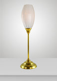 Mirage Glass Small Spindle Acacia Torchiere