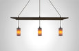Prairie Glass Spotted Cylinder Arbor Pendant