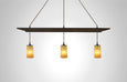 Prairie Glass Spotted Cylinder Arbor Pendant