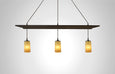 Prairie Glass Spotted Cylinder Arbor Pendant