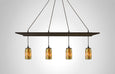 Prairie Glass Cal Poppy Cylinder Arbor Pendant