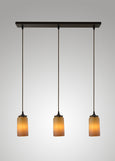 Prairie Glass Spotted Cylinder Cascade Pendant