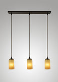 Prairie Glass Spotted Cylinder Cascade Pendant