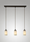 Prairie Glass Spotted Cylinder Cascade Pendant