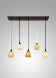 Seaflower Glass Cascade Pendant
