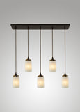 Prairie Glass Spotted Cylinder Cascade Pendant