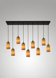 Prairie Glass Spotted Cylinder Cascade Pendant