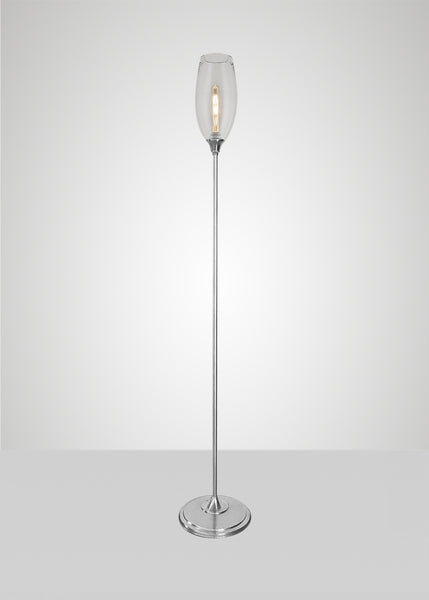 Dune Glass Large Spindle Floor Lamp