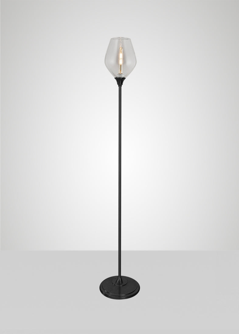 Dune Glass Diamond Floor Lamp