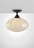 Mirage Glass Oval Semi-Flush Mount