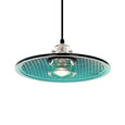 Upcycled Insulator and Traffic Lens Pendant