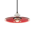 Upcycled Insulator and Traffic Lens Pendant