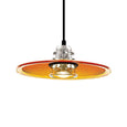 Upcycled Insulator and Traffic Lens Pendant