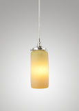 Prairie Glass Spotted Cylinder Pendant