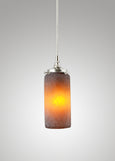 Prairie Glass Spotted Cylinder Pendant