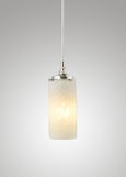 Prairie Glass Spotted Cylinder Pendant