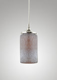 Prairie Glass Spotted Cylinder Pendant