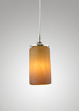 Prairie Glass Spotted Cylinder Pendant