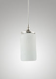 Prairie Glass Spotted Cylinder Pendant