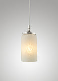 Prairie Glass Spotted Cylinder Pendant